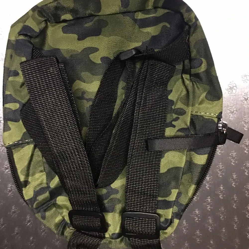 Kendall & Kylie Green and Black Mini Camouflage Backpack